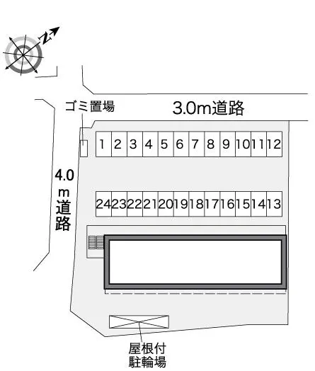 ★手数料０円★彦根市後三条町 月極駐車場